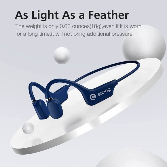 Sanag Open-Ear Wireless Earphones Air Conduction Headphones Bluetooth 5.0 with M - Picture 1 of 16